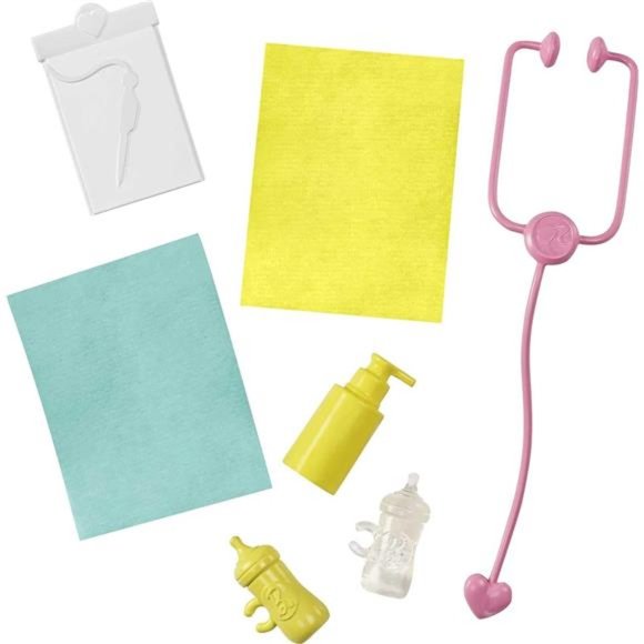 Barbie Careers Doll & Playset, Baby Doctor Theme Blonde Fashion Doll Girls Gift - Picture 5 of 6